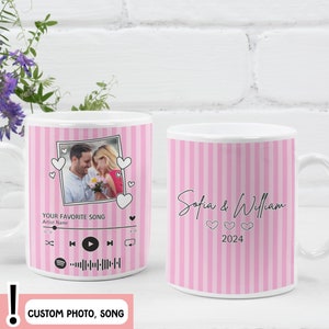 Personalized Photo Music Mug: Custom Song QR Code Gift