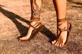 Handmade Leather Barefoot Sandals / Women's Grounding Running Sandals product logo