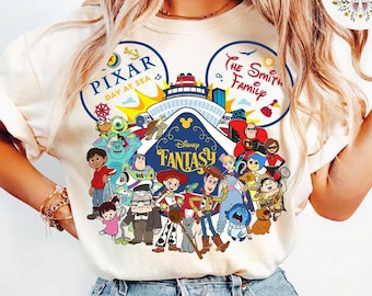 Personalized Pixar Day at Sea 2026 Disney Cruise Shirt, Toy Story Inside Out Family Cruise Trip, Let's Cruise, Disney Fantasy Pixar Cruise