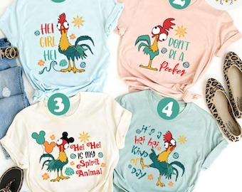 Disney Moana Movie Hei Hei Shirt, Hei Girl Hei Disney Princess Moana Birthday Girl, Disney Group Shirt, Disney Girl Trip Shirt, Hei Hei Kids