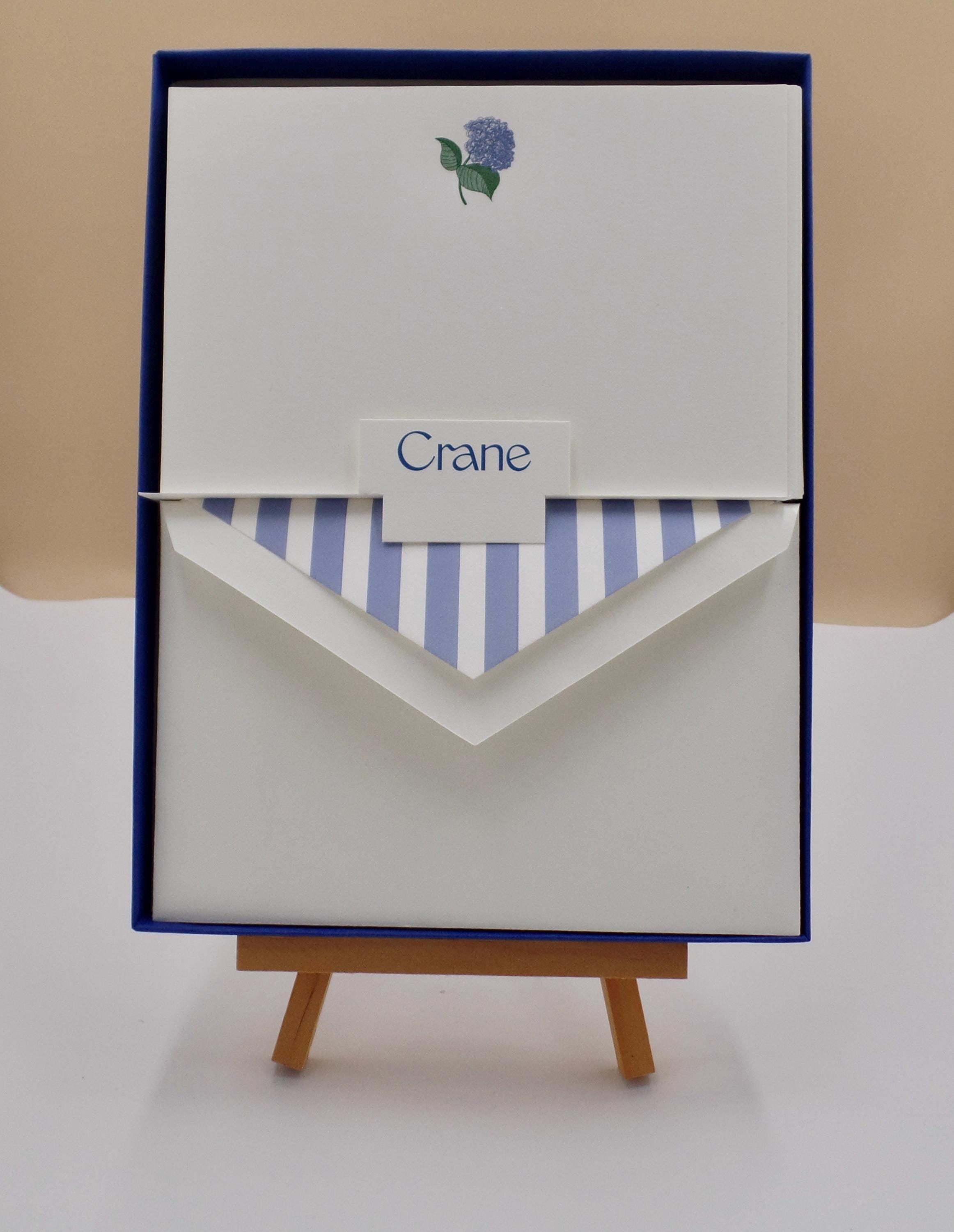 Stationery - Crane & Co. Engraved Blue Hydrangea Correspondence Cards ...