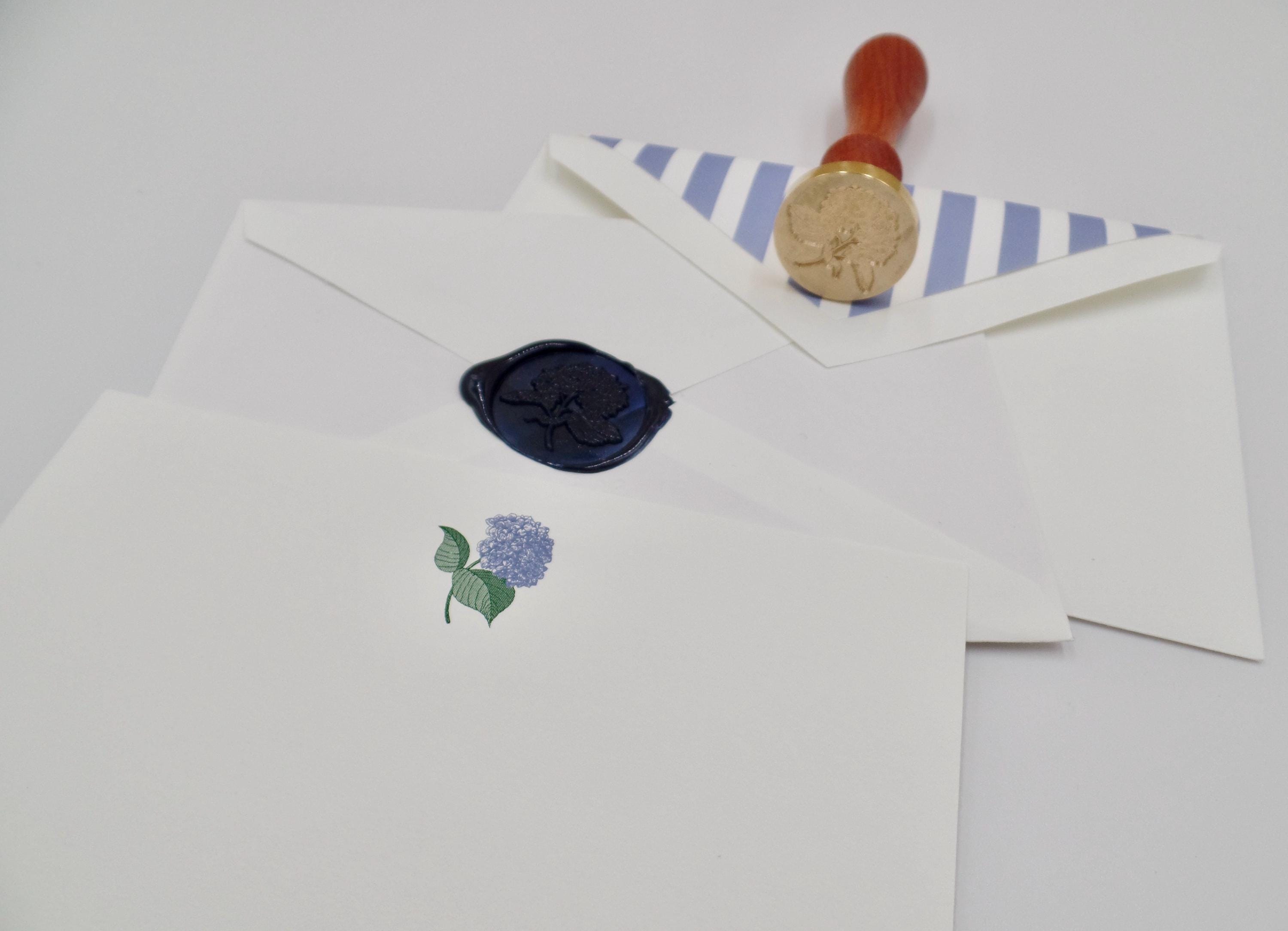 Stationery - Crane & Co. Engraved Blue Hydrangea Correspondence Cards ...