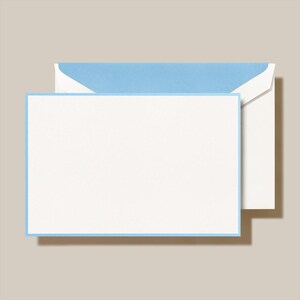 Crane & Co. Newport Briefkarten mit blauem Rand