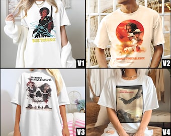 Bone Tomahawk V1-4 Vintage Movie Poster Tshirt 8 Colors Unisex Tee Film Lover Gift All Sizes S-5XL