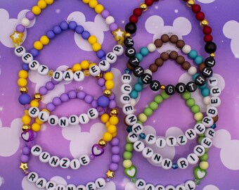 Tangled Friendship Bracelets | Rapunzel, Punzie, Blondie, Best Day Ever, Pascal, Mother Gothel, Flynn Rider, Eugene Fitzherbert