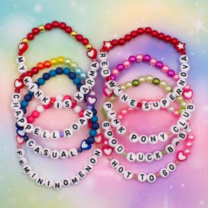 Chappell Roan Friendship Bracelets | My Kink is Karma, Femininomenon, Pink Pony Club, Red Wine Supernova, Good Luck Babe, Hot To Go, Casual