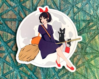 キキとジジ•*¨*•.¸♬︎紙モノセット キキとジジをモチーフにしたステッカー - 魔女の宅急便 ジブリスタジオ