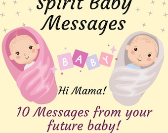 Baby Lesestoff, zukünftige Baby Botschaften, Tarot Karten (PDF Download)
