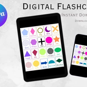 learn your shapes, shape flashcards, digital shape flashcards, printable flashcards