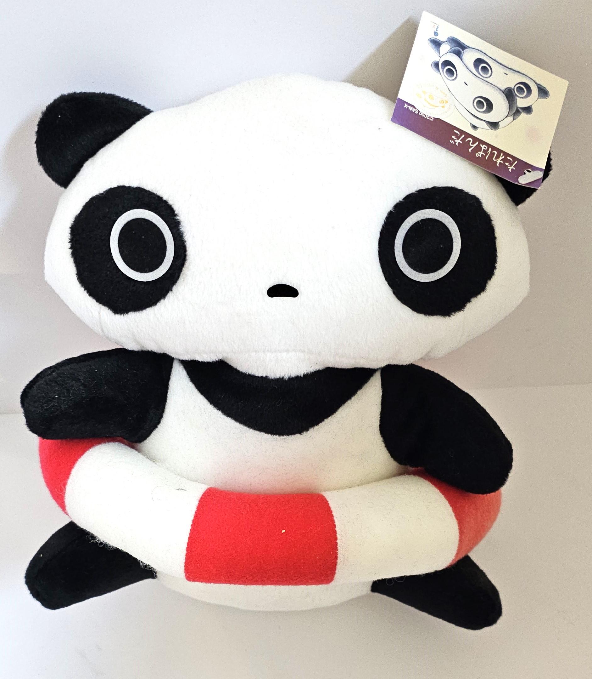 TarePanda de peluche Summer de San-X. Con flotador, listo para la piscina.