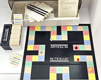 Juego completo Pictionary 1.ª y 2.ª edición en excelentes condiciones, lanzado en 1985