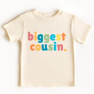Biggest Cousin Shirt Big Cousin Top, Cousins Matching Shirts, Big Cousin Shirt Matching Infant, Promoted To Big Cousin Tshirt Kids Toddler