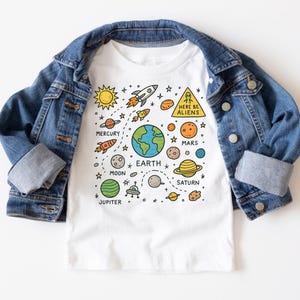 Solar System Kids Shirt | Space Adventure T-Shirt for Boys and Girls | Educational Outer Space Tee | Toddler & Youth Astronaut Gift