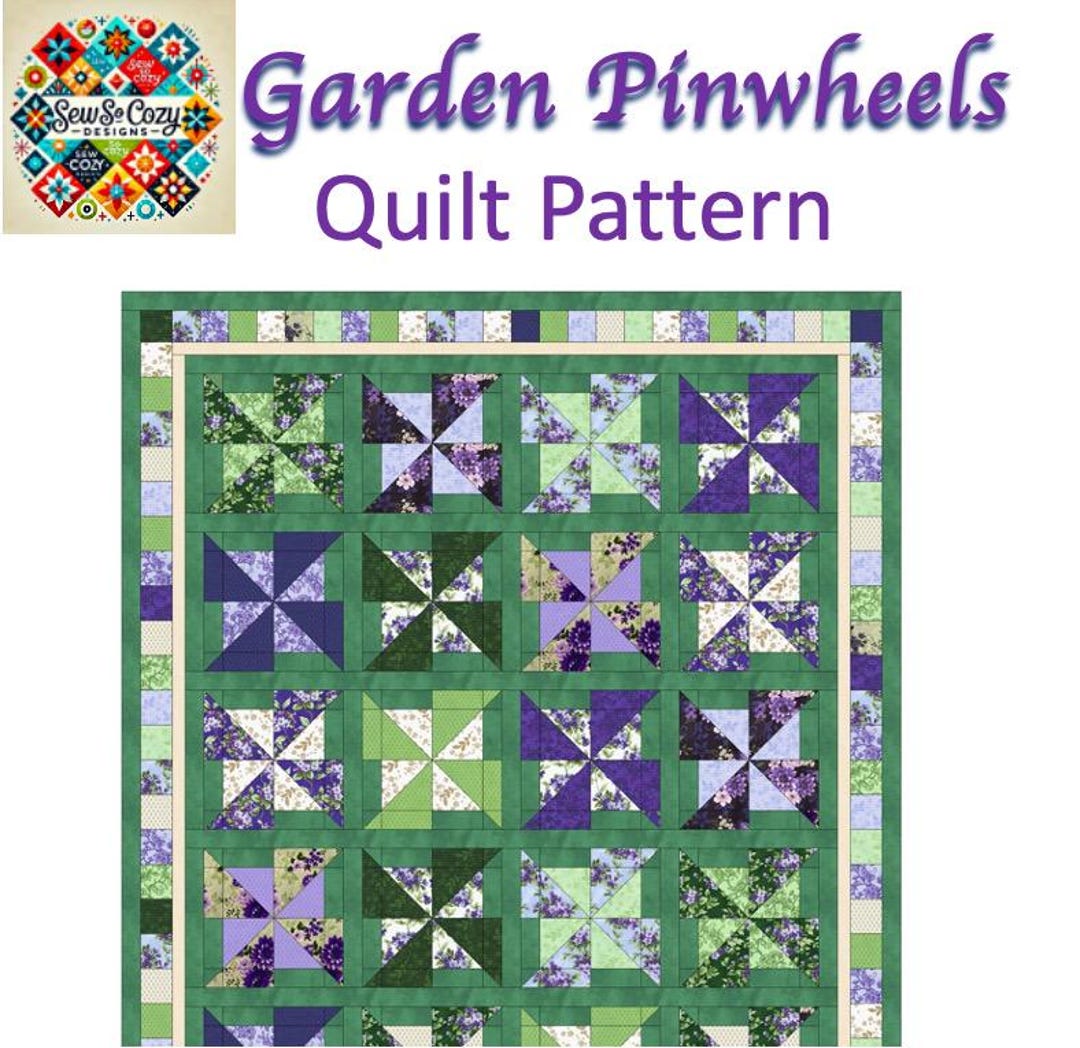 Pinwheel Quilt Pattern: Layer Cake Design (PDF Pattern) - Etsy