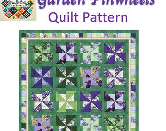 Pinwheel Quilt Pattern: Layer Cake Design (PDF Pattern)