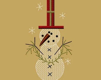 MACHINE EMBROIDERY-Snow Present-5x7-Fill-Instant Download