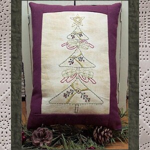 Prim Topiary Tree--Primitive Stitchery E-PATTERN by Primitive Stitches-Instant Download