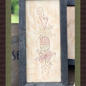Draht Osterei Ornies-Primitive Stickerei E-MUSTER-SOFORT DOWNLOAD