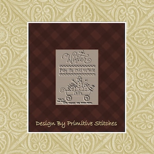 NEW-Baby It's Cold Outside-Primitive Stitchery  E-PATTERN by Primitive Stitches-Instant Download