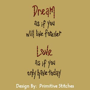 MACHINE EMBROIDERY-Dream-4x4-Saying-Instant Download