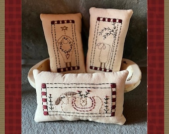 Sheep Bowl Filler-Primitive Stitchery  E-PATTERN by Primitive Stitches-Instant Download