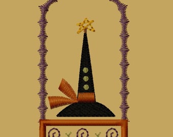 NEW-MACHINE EMBROIDERY-Black Hat Society-Tag Design 3-5X7-Instant Download