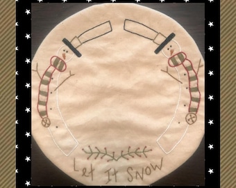 Let it Snow Candlestickerei, Stickmuster, Stickmuster Nähanleitung