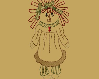MACHINE EMBROIDERY-My Ragdoll-Single Doll-5x7-CW-Instant Download