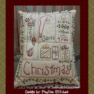 Echantillonneur de Noël - Primitive Stitchery E-PATTERN par Primitive Stitches - Téléchargement instantané