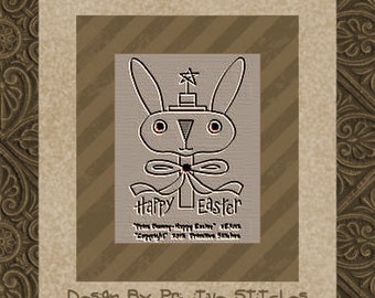 Prim Bunny-Primitive Stitchery E-PATTERN-INSTANT DOWNLOAD