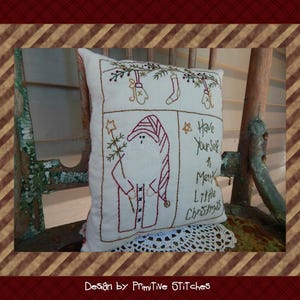 Merry Little Christmas Sampler-Primitive Stitchery E-PATTERN by Primitive Stitches-Sofortdownload