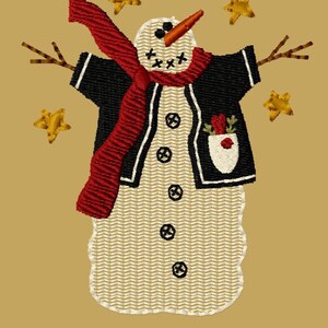 NEW-MACHINE EMBROIDERY-Snowman Henry-4X4-Fill-Instant Download