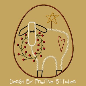 MACHINE EMBROIDERY-Egg-Milo&#39;s Wreath-5x7-CW