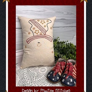 Sam I Am-Primitive Stitchery  E-PATTERN by Primitive Stitches-Instant Download