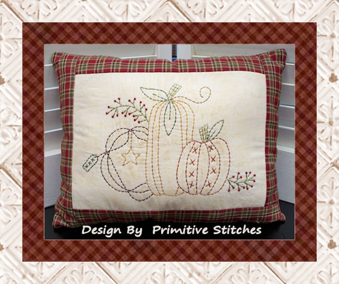 Fall Gatheringprimitive Stitchery EPATTERN by Primitive Stitches