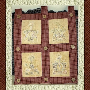 Season Of Angels ミニコレクション - Primitive Stitchery E-PATTERN by Primitive Stitches - 即時ダウンロード