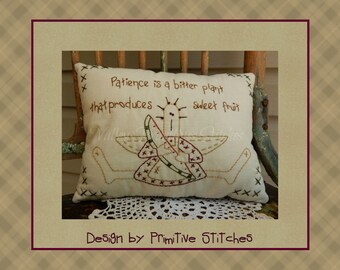 Patience-Primitive Stitchery E-WZÓR-NATYCHMIASTOWE POBIERANIE