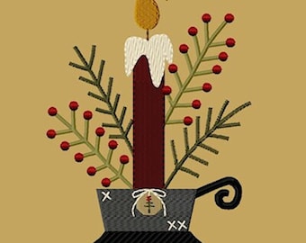 MACHINE EMBROIDERY-Tin Candle Pan Arrangement-5x7-Fill-Instant Download