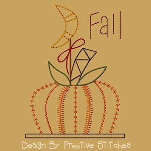 RICAMO A MACCHINA - La zucca Crazy Quilt - 5x7 - CW