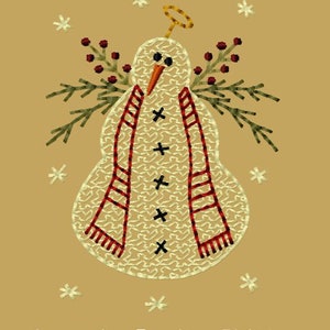 NEW-MACHINE EMBROIDERY-Season of White Snowman-4x4