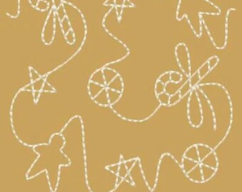MACHINE EMBROIDERY REDWORK-Block-Christmas Treats Stippling 1--3 Sizes-5-6-7 Inch-Instant Download