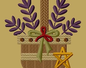 MACHINE EMBROIDERY-Prairie Basket 2-4x4-Fill-Instant Download