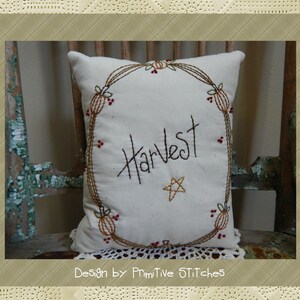 Farmhouse Harvest-Primitive Stitchery E-PATTERN-INSTANT DOWNLOAD