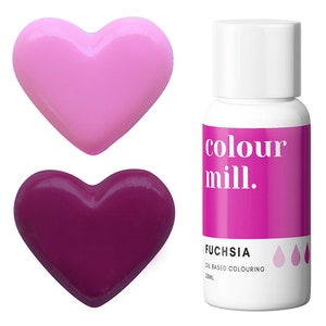 Fuchsia Colour Mill Oil Based Food Coloring - Fuchsia food coloring with superior coloring strength, achieve a wide range of colors.