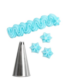 Star Decorating Tip #16 - A star #16 decorating tip for piping shells and stars details on your cakes, cupcakes and cookies.