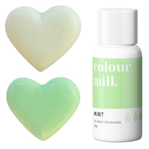 Minzfarbene Lebensmittelfarbe auf Ölbasis - Minz-Lebensmittelfarbe mit überlegener Farbstärke, um eine breite Palette von Farben zu erzielen.
