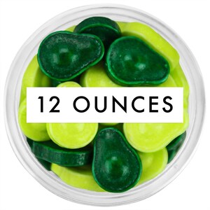 Avocado Candy Sprinkles 12 OZ - Fun avocado candy sprinkles in bright lime and dark green to sprinkle on your sweet treats!
