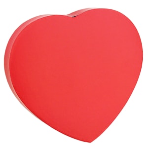 Boîte à bonbons rouge en forme de coeur