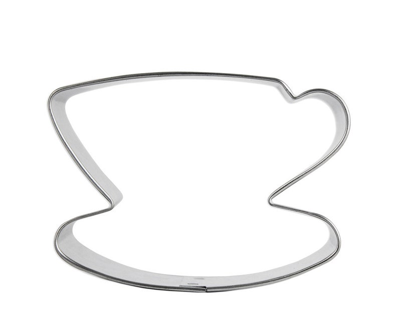 Tea Cup Cookie Cutter cup and saucer cookie cutter tea Etsy