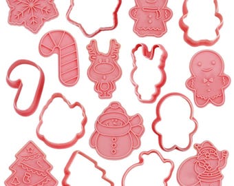 Christmas Friends Stamping Cookie Cutter Set